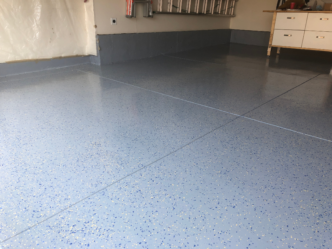 Finished high-gloss ArmorGarage epoxy garage floor
