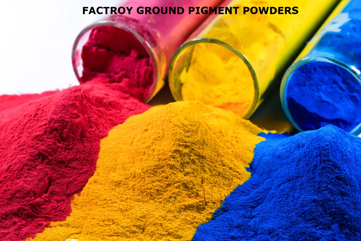 Factory ground pigment powders used in ArmorGarage line striping epoxy