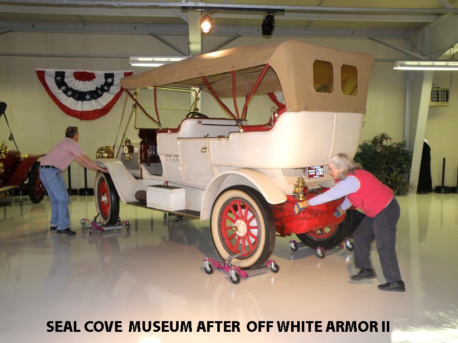 Off-white ArmorGarage commercial epoxy museum floor after coating
